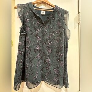 CABI | Evermore Flutter Sleeve Butterfly Top | Style #3065 | Large